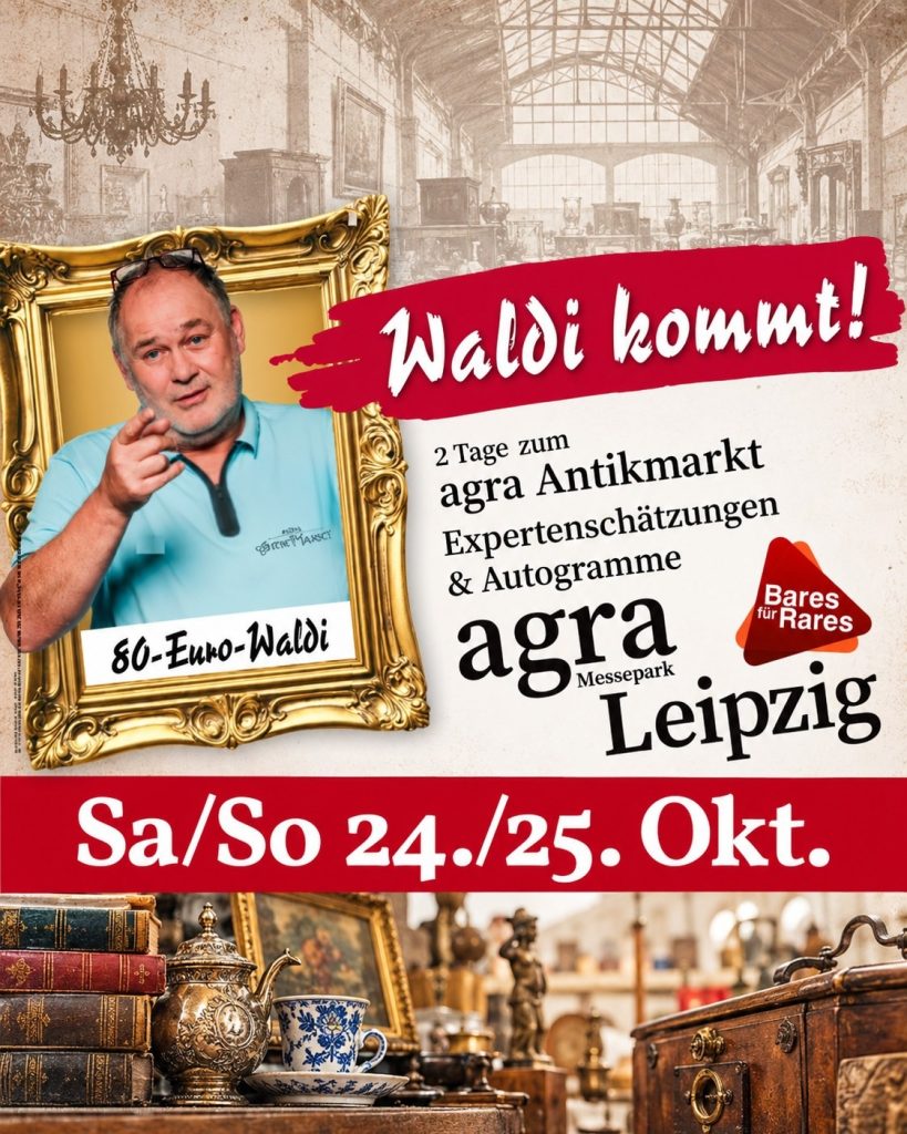 Bares für Rares Star Waldi kommt in den agra Messepark